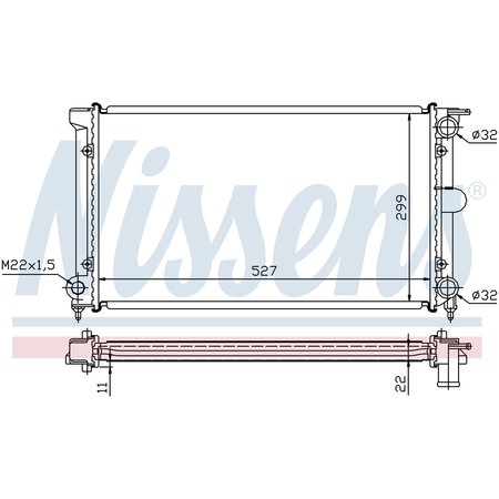 NISSEN Nissens Radiator, 651511 651511